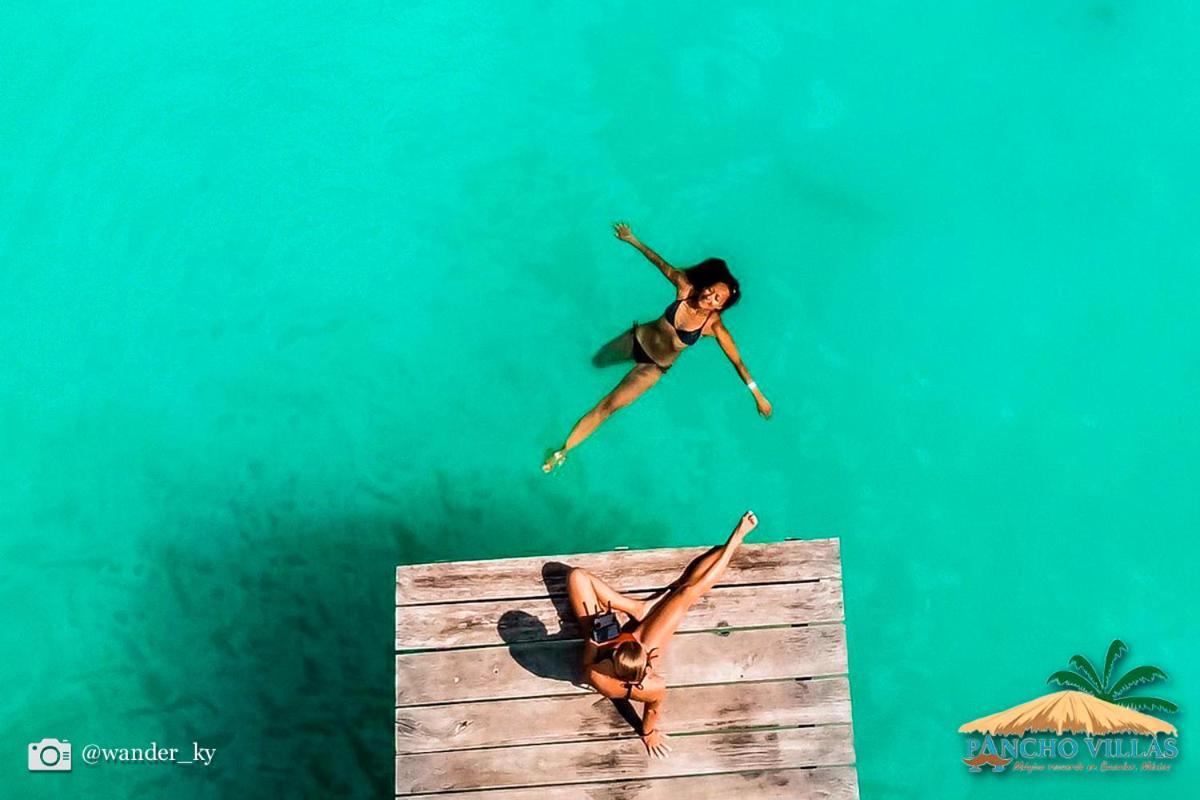 Hotel Pancho Villas Bacalar - Free Bikes And Paddles Zewnętrze zdjęcie